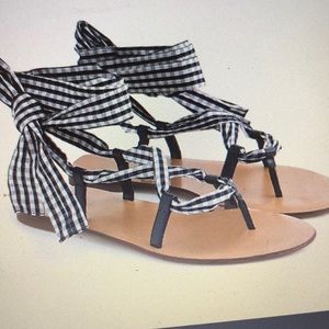 J CREW WRAP AROUND SANDAL 🍓🥝